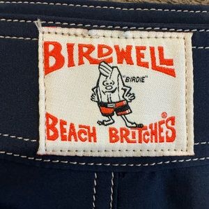 Birdwell Beach Britches Navy Blue Wrap-Around Skirt Size Large